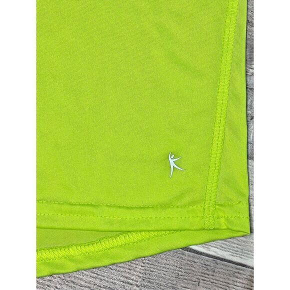 Danskin Now Neon Yellow Pullover Running Jogging LS Semi-Fitted Top sz L(12-14) - Picture 3 of 8